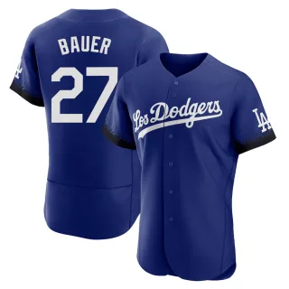 Men's Authentic Royal Trevor Bauer Los Angeles Dodgers 2021 City Connect Jersey