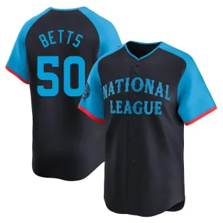 Men's Limited Navy Mookie Betts Los Angeles Dodgers National League 2024 All-Star Game Jersey