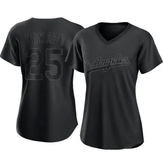 Women's Authentic Black Frank Howard Los Angeles Dodgers Pitch Fashion Jersey