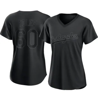 Women's Replica Black Andrew Toles Los Angeles Dodgers Pitch Fashion Jersey