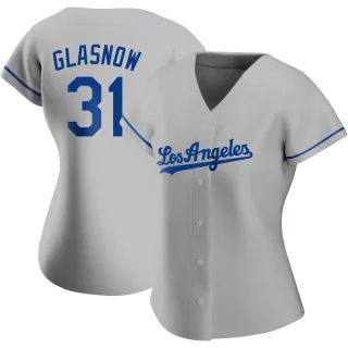 Women's Replica Gray Tyler Glasnow Los Angeles Dodgers Road Jersey