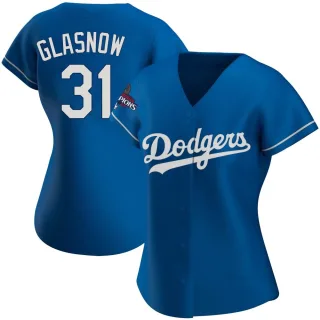 Women's Replica Royal Tyler Glasnow Los Angeles Dodgers Alternate 2024 World Series Champions Jersey