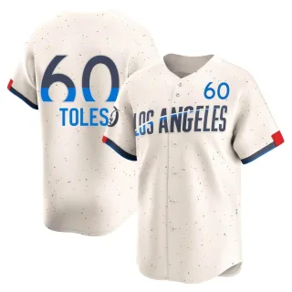 Youth Limited Cream Andrew Toles Los Angeles Dodgers 2024 City Connect Jersey