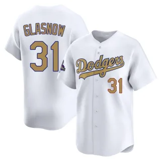 Youth Limited Gold Tyler Glasnow Los Angeles Dodgers White 2025 Collection Jersey