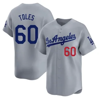 Youth Limited Gray Andrew Toles Los Angeles Dodgers Away Jersey