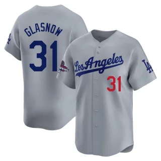 Youth Limited Gray Tyler Glasnow Los Angeles Dodgers Away World Series Champions Jersey