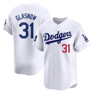 Youth Limited White Tyler Glasnow Los Angeles Dodgers 2024 World Tour Seoul Series Home Jersey