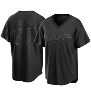 Youth Replica Black Andrew Toles Los Angeles Dodgers Pitch Fashion Jersey