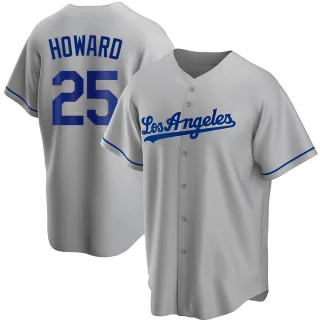 Youth Replica Gray Frank Howard Los Angeles Dodgers Road Jersey