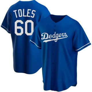Youth Replica Royal Andrew Toles Los Angeles Dodgers Alternate Jersey